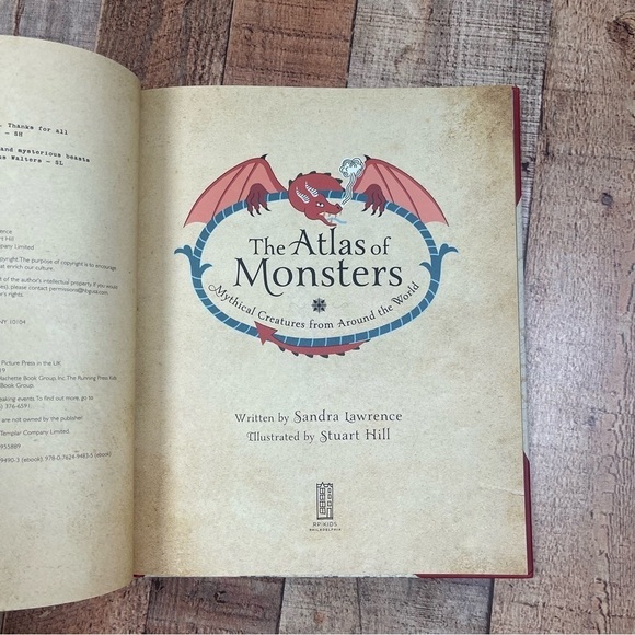 The Atlas of Monsters: Mythical Creatures from Around the World Hardcover - Picture 5 of 10